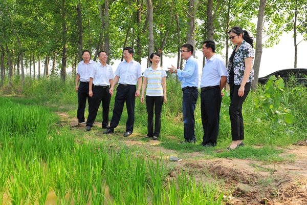 校领导在帮包村现场调研 校领导在帮包村现场调研